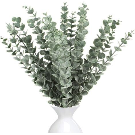 Branches D'eucalyptus Artificielle Faux Branche 30pcs Eucalyptus Artificiel pour Fête Mariage Décoration de Maison (Forfait C) (1/4)
