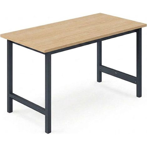 Établi pour atelier - Dim 1500x750x824mm - Gris anthracite RAL7016 - Charge max 500kg - W010030002-GA