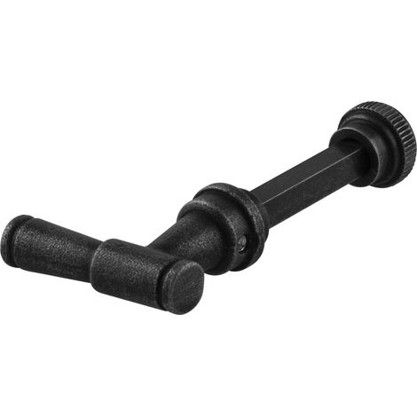 Verrou de WC en fer galvanisé noirci