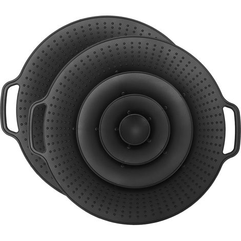 2 Pack Silicone Splatter Cover for Pots and Pans Splash Guard to Protect Against Overcooking (1/5)