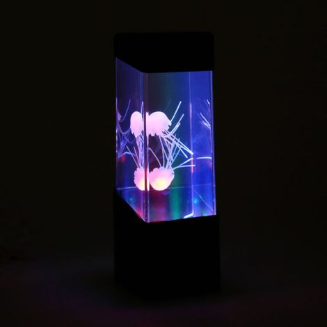 Acuario de medusas LED [Acuario de medusas que cambia de color] [Vida útil de 10.000 horas] [ABS+PC] [USB/Batería AAA] [Simulación de acuario de medusas]