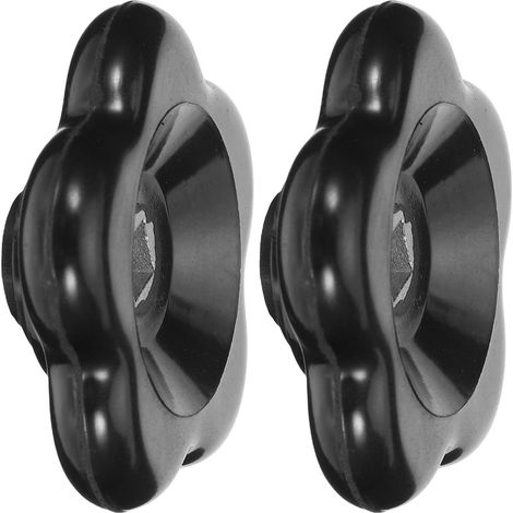 Lot de 2 Poignées Bakélite Noires 60mm avec Trou Carré 7x7mm pour Vanne Extérieure, Fonctionnement Fluide et Résistance à L'usure, pour Robinet D'eau Extérieur (1/5)