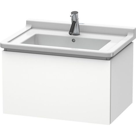 Meuble sous-vasque L-CUBE 469x670x408mm blanc mat