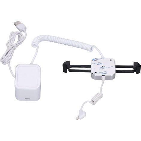 Diebstahlschutz mit 95-120 dB Sicherheitsalarm, Ladefunktion, Rutschfestigkeit und Fernbedienung für Geschäfte oder Einkaufszentren (iOS-kompatibel). (1/5)