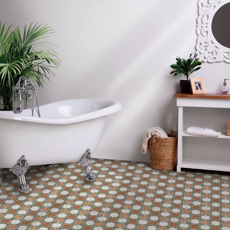 Carrelage Imitation Carreaux de Ciment ANDALUSIA Nadia 20x20cm (1/3)