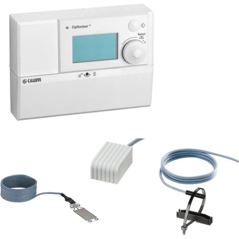 Regolatore climatico digitale per riscaldamento e raffrescamento Caleffi 152021  Bianco