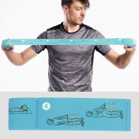 Bandes élastiques de fitness avec ceinture de résistance, accessoire d'exercice de yoga pour l'entraînement sportif (vert) (1/5)