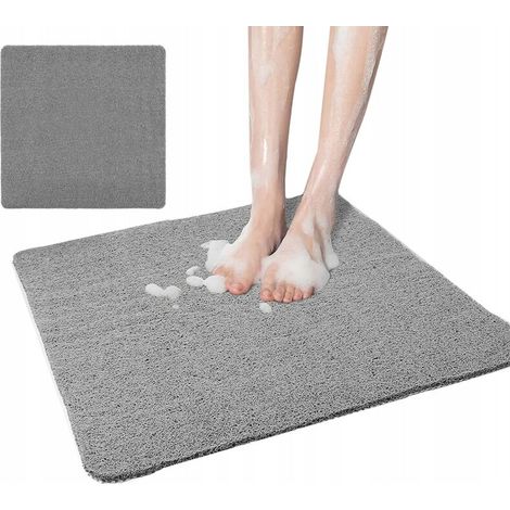 Tapis de douche antidérapant pour cabine de douche carrée 80 x 80cm
