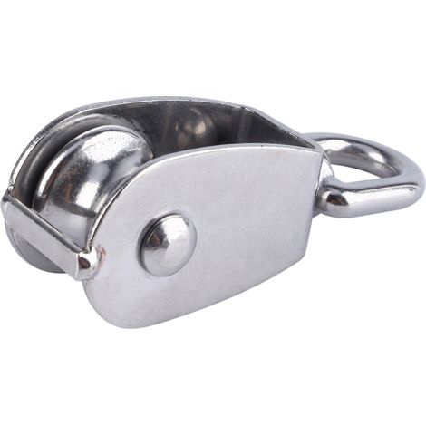 Poulie à Roue Simple en Acier Inoxydable 304, Bloc de Poulie Pivotante M25 pour Levage de Corde (1/3)