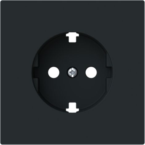 Tapa enchufe schuko Serie Alba de Niessen Negro