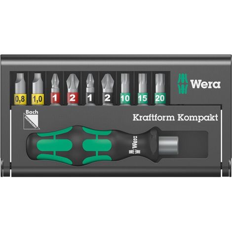 Bits-Sortiment Kraftform Kompakt 13 PROMOTION Bach Tool Finder Wera