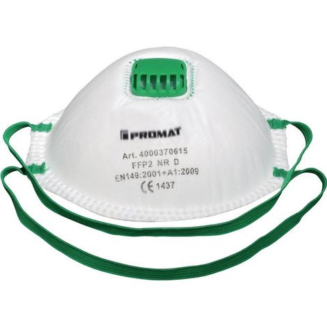 Máscara de protección respiratoria Sky EN 149: 2001 + A1: 2009 FFP2 NR D PROMAT