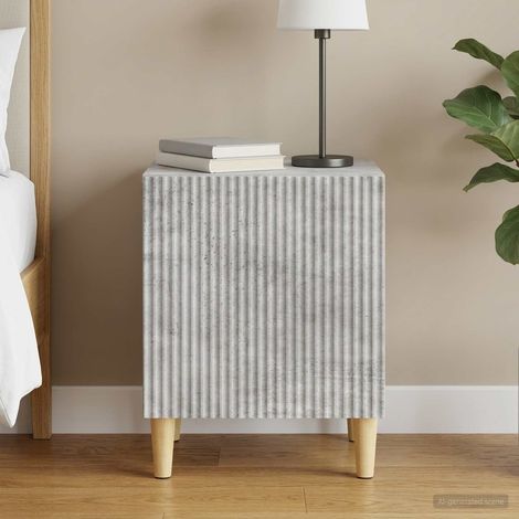 vidaXL Bedside Cabinet Concrete Grey 43 x 34.5 x 50 cm Engineered Wood (1/5)