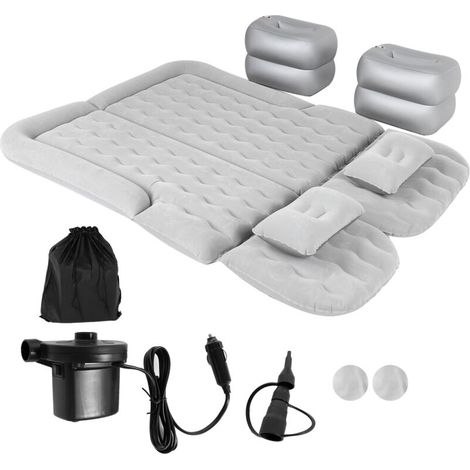 Matelas Gonflable Electrique,Matelas pneumatique pour voiture, véhicule gonflable épais, lit de voyage, coussin de couchage, accessoire de Camping, gris (1/5)