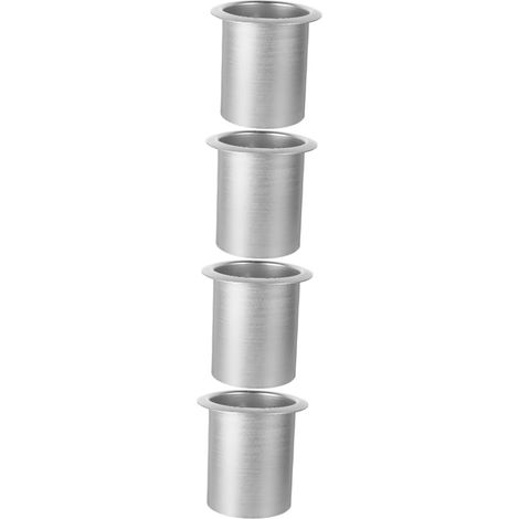 4 Porte-gobelet, Acier inoxydable, Design stable, Facile à nettoyer, Pour fauteuil inclinable et canapé (1/5)