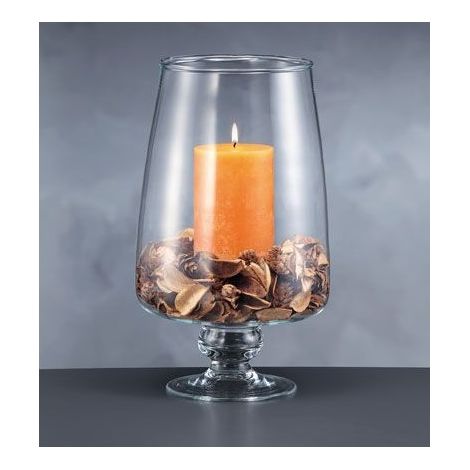 Vaso Decorativo Casa in vetro con portacandela behen 30 cm (1/2)