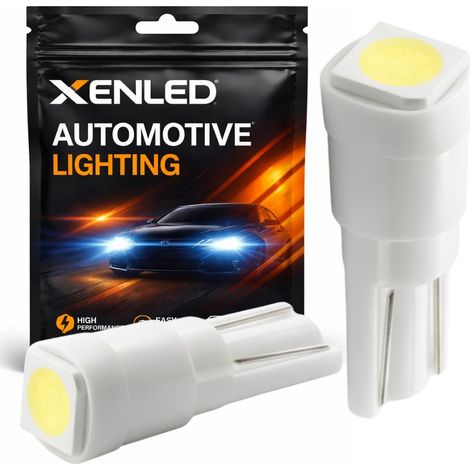 2 x Ampoules 1 LED SMD BLANC - T5 W1.2W - Ampoules de compteur - LED d'habitacle (1/5)