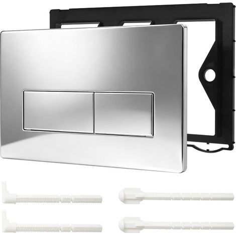 Panneau de commande de chasse d'eau mural, panneau de commande à double chasse d'eau, compatible avec les séries UP300/320 (électroplacage miroir). (1/5)