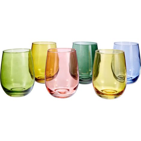 Tognana Tulip, Set 6 Bicchieri cc 400, Vetro, Multicolore (1/5)