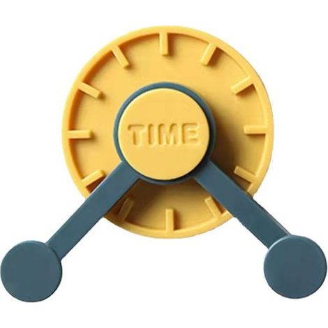 4 crochets doubles multifonctionnels en forme d'horloge pour supports de rangement de cuisine et de salle de bain, porche arrière, crochets pour sacs et divers crochets (1/5)
