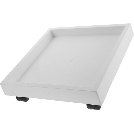 100kg Bac de Récupération Eau Carré pour Déshumidificateur avec Bordure Surélevée Roulettes Pivotantes Roues Capacité Plateau Mobile Anti-fuite pour Humidificateur et Lave-linge (1/5)