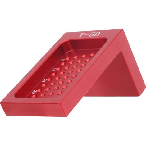 Règle de traçage en alliage d'aluminium T50, outil de menuiserie pour charpentier, traceur de lignes en T (1/5)