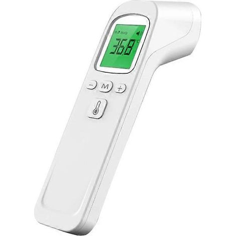 Thermomètre frontal infrarouge médical sans contact, écran LCD, option sonore, 30 mémoires (1/4)