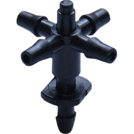 Packung mit 10 Tropfbewässerungsverbindern – 3/5 mm Schlauch – 1/8"-Schlauchanschlüsse – 5-Wege-Adapter – Pfeiladapter – Automatische Wasserverteiler (1/4)