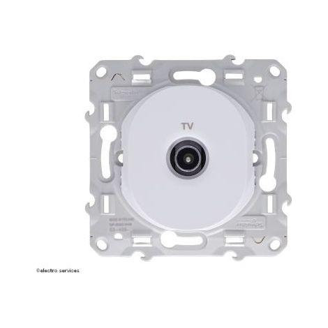 Prise TV simple Ovalis Schneider Finition: Blanc (1/5)