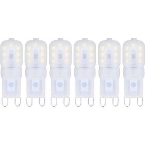 Stück G9 LED-Lampen, dimmbar, 3 W, energiesparend, 360°-Licht, für Decken- und Pendelleuchten, weißes Licht, 220–240 V