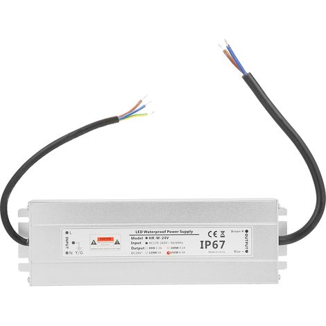 Acouto 24V 150W 6.25A LED LIGHT ST Alimentatore IP67 DE Alimentatore LED 24 Vled Protezione 24vled 24vled. Guscio lampada