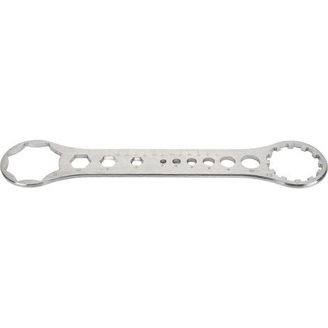Clé à molette 8T12T en acier inoxydable pour fourche avant de vélo Suntour/RST, permettant le démontage et le montage du capuchon. Outil de réparation pour vélo Suntour/RST. (1/5)