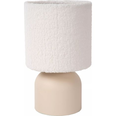 Lampada da tavolo crema paralume cotone E14 Lucide (1/5)