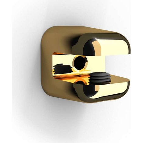 BOLIS - COPPIA REGGIPIANI IN PLASTICA OTTONE 2,7 CM (1/5)