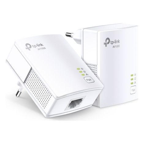 Adaptador Powerline TP-Link TL-PA7017Kit 1000Mbps/ Alcance 300m/ Pack de 2