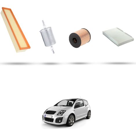 Kit tagliando 4 filtri compatibile con Citroen C2 1.4 16v 65kw dal 2006 (1/5)