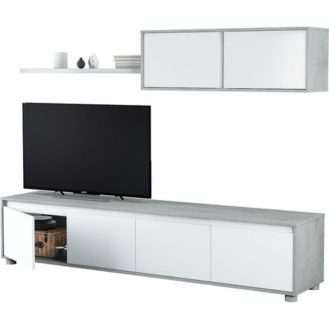 Mueble Salon TV Cemento (1/2)