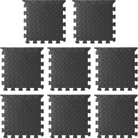 Lot de 8 tapis de jeu souples pour enfants en mousse EVA, emboîtables, pour la maison et la salle de sport, protections de sol en mousse. (1/5)