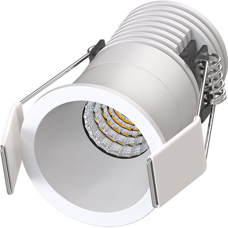 LYRA Mini Spot encastré blanc 5W, CCT 2700-3000-4000K, 350-400Lm, dimmable, basse luminance - S0210490D - SOLUM (1/4)
