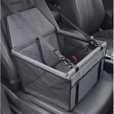 Asiento coche pequeños medianos, Funda asiento cinturón seguridad Transportín coche Bolsa Funda asiento Gato Mascota Bolsa delantera mascotas (1/5)