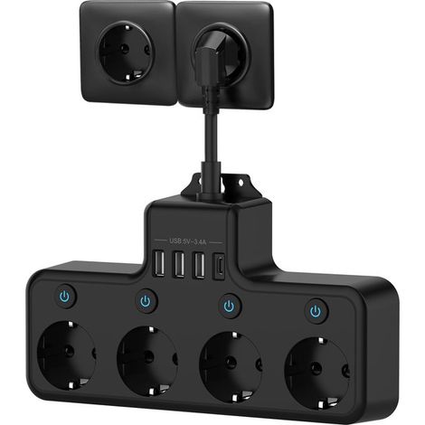 Stecker,USB-Anschluss,Adapter mit separatem Schalter und Kontrollleuchte,kurzes 4-poliges Kabel,USB-Verlängerungskabel,Multifunktionssteckdose (1/4)