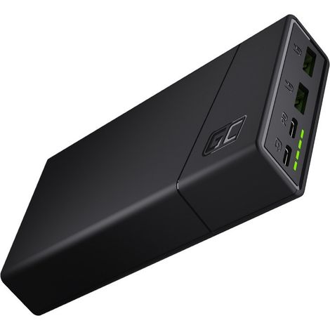Powerbank mit 20000 mAh, grüner Zelle, 18 W PD, USB-C, QC-Schnellladefunktion (1/4)