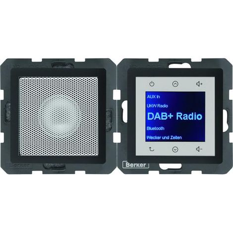 Radio touch berker DAB plus antracite 37 centimetri profondità
