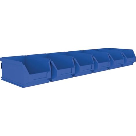 Set di cassetti per contenitore di visualizzazione H75xL602xP180mm, con staffe di fissaggio, cuscinetti a sfera 6xMK5 blu (1/2)