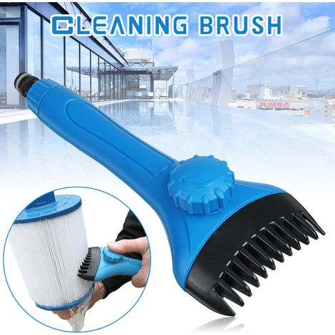 Brosse de nettoyage pour cartouches de filtre de piscine, spa et jacuzzi