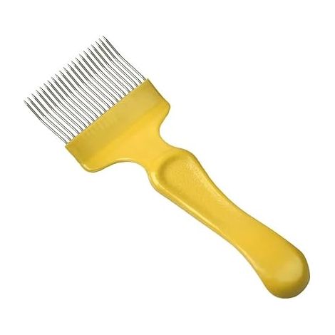 Fourche à décapsuler pour apiculture, 21 broches, dents incurvées, outil d'apiculture en acier inoxydable, accessoires pour équipement en nid d'abeille pour apiculteurs (1/5)