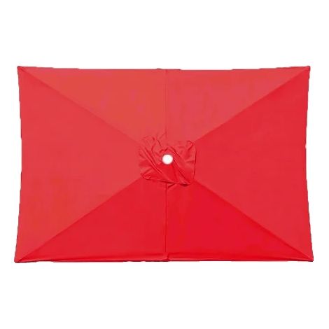 Rechteckiger Freischwinger-Sonnenschirm, UV-Schutz, einfache Pflege, leuchtend rot, 2X3m (1/2)
