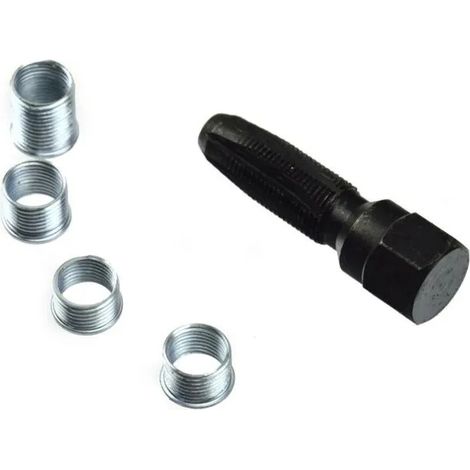 Kit de reparación de roscas geko g02791 acero endurecido 5 piezas