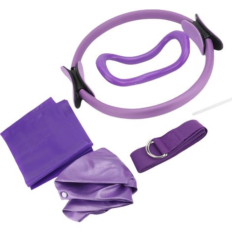 Anneau de Pilates multifonctionnel, ballon de yoga, bande élastique d'étirement pour exercices (1/5)