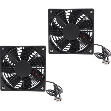 Ventilateur De Boitier Ordinateur - 5 V - 18 Dba - USB - Pour Routeur Modem Tv - 2 Pièces (1/5)